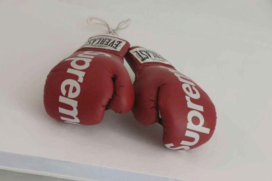 Punching bag in gym